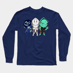 Chibi Warframe Trio Long Sleeve T-Shirt